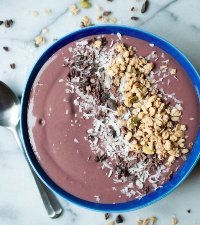 Acai-Cherry-Smoothie-Bowl-how to make recipe