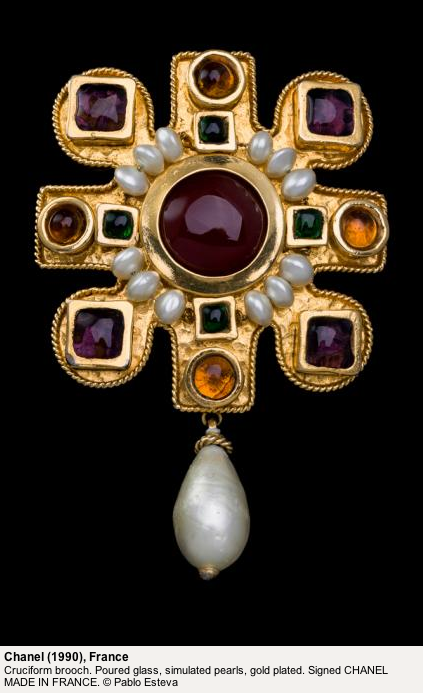 Chanel cruciform brooch 1990