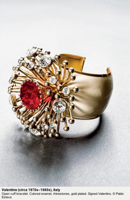 Valentino starburst bracelet cuff ca. 70s-80s