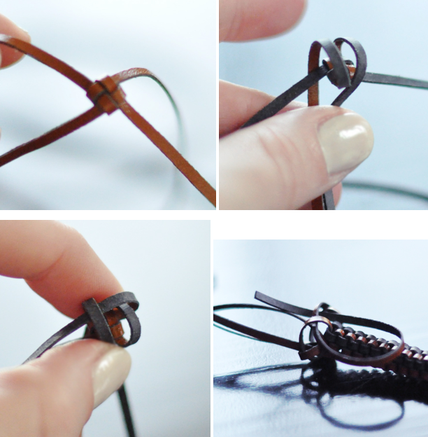 DIY Leather Lanyard Bracelet