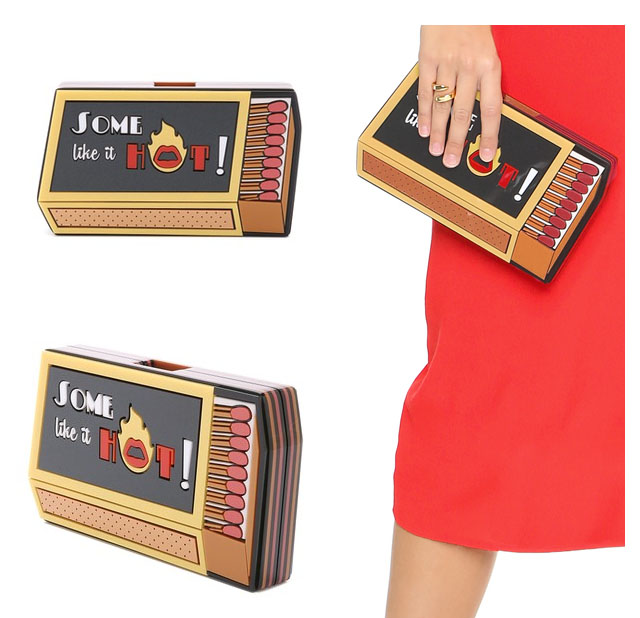 Some like it hot matches clutch bag