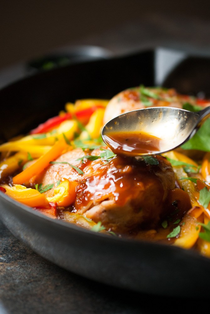 Sweet-Ginger-Glazed-Chicken-Peppers-5