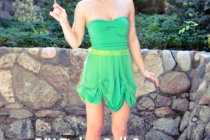 DIY Tinker Bell Costume + Hair & Makeup Tutorial