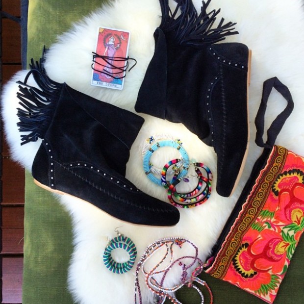 boho boots and accessories