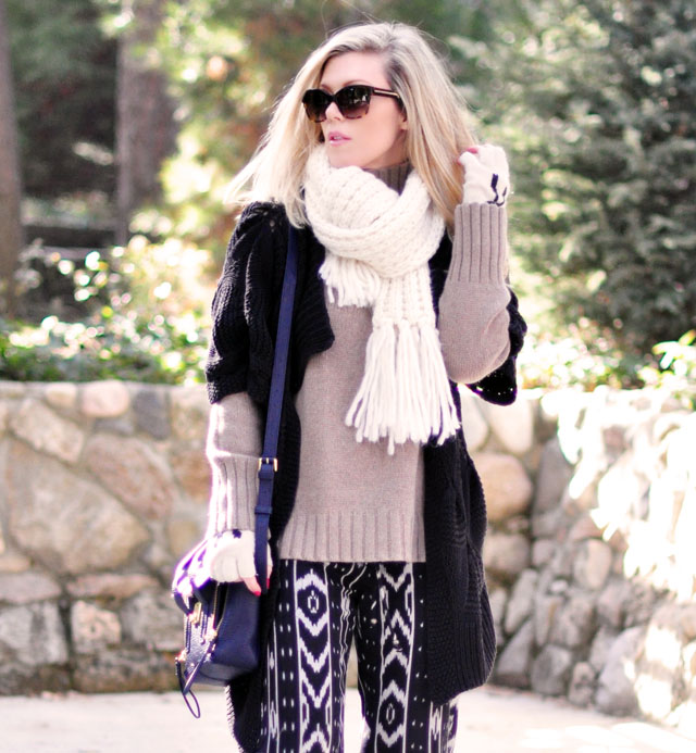 cozy winter style-layered knits