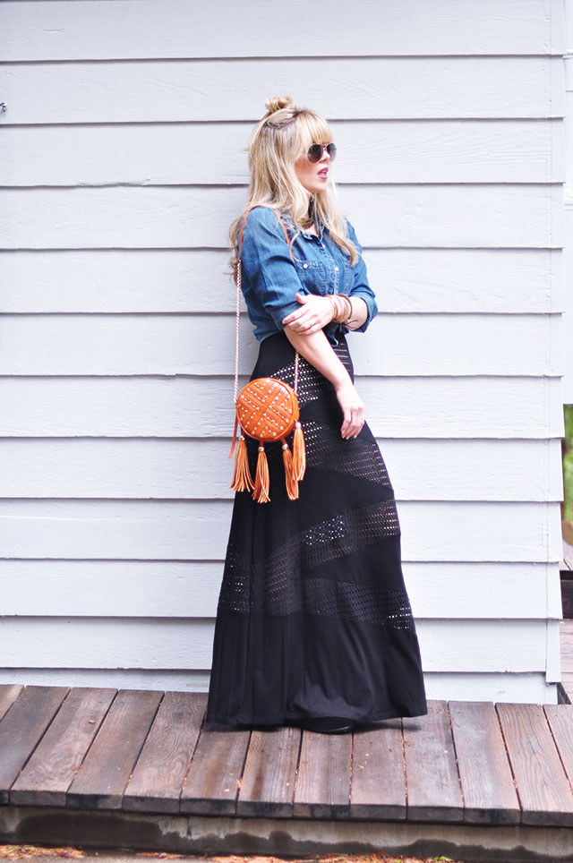 cut out black maxi dress for summer