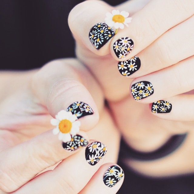 daisy nails diy tutorial