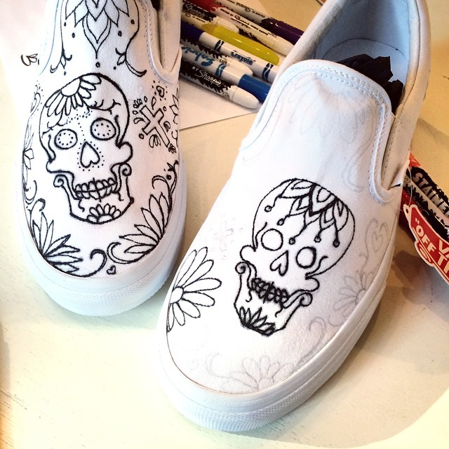 day of the dead custom vans