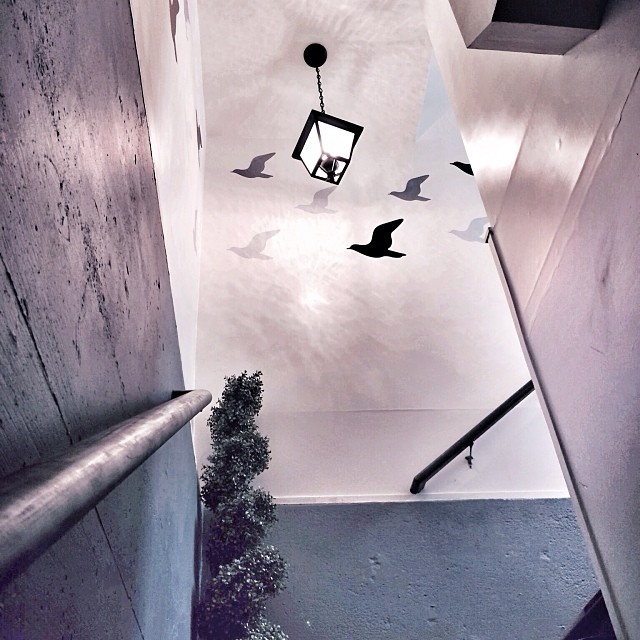 decorated stairwell