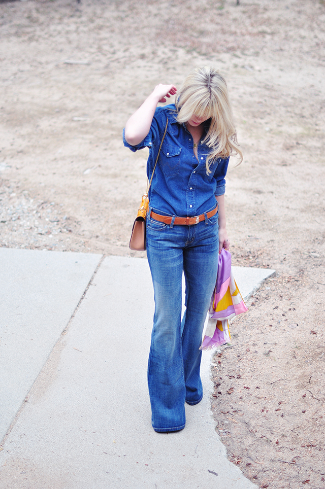 denim on denim_ 70s flares