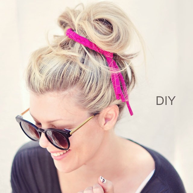 diy braided hair tie