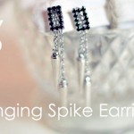 diy hanging spike earrings