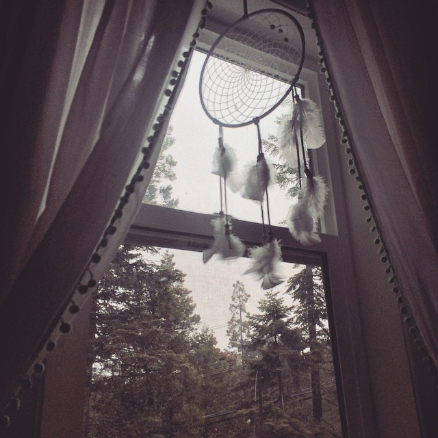 dream catcher in the window