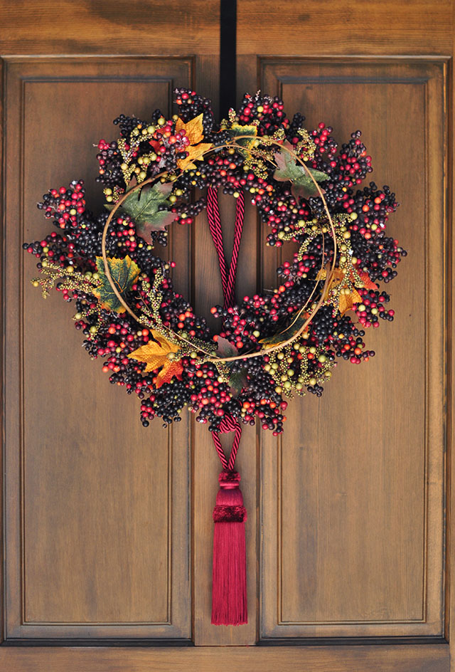 fall door wreath