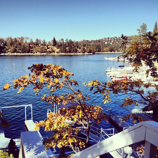 fall on the lake