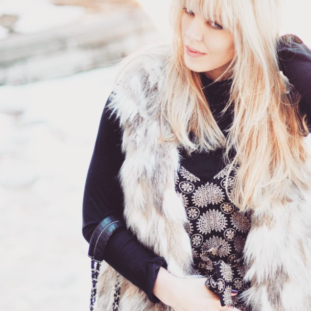 faux fur vest