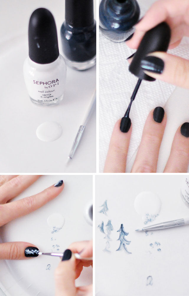 feathered nails tutorial