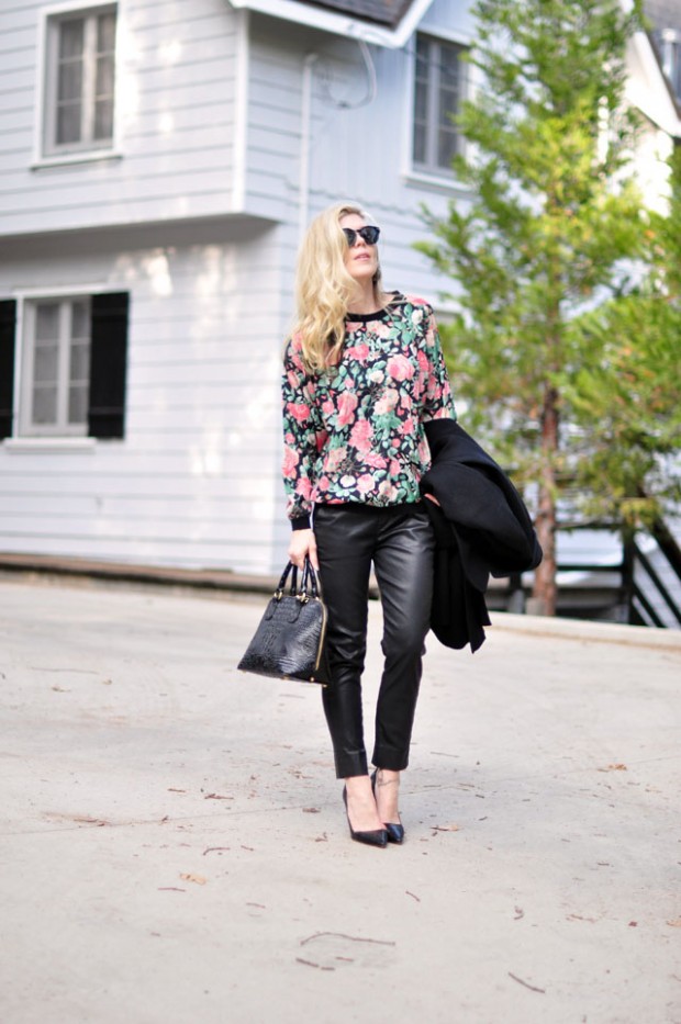 floral sweatshirt