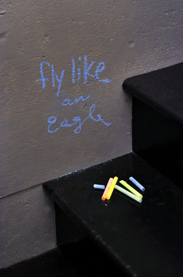 fly like an eagle-chalkboard paint walls