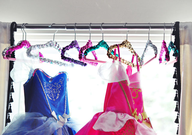 girls disney costume dresses on pretty sequin hangers