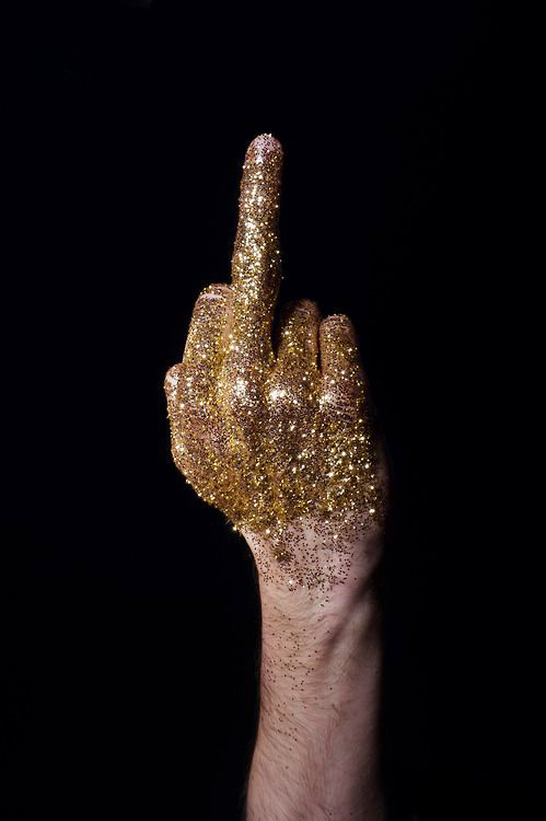 glitter finger