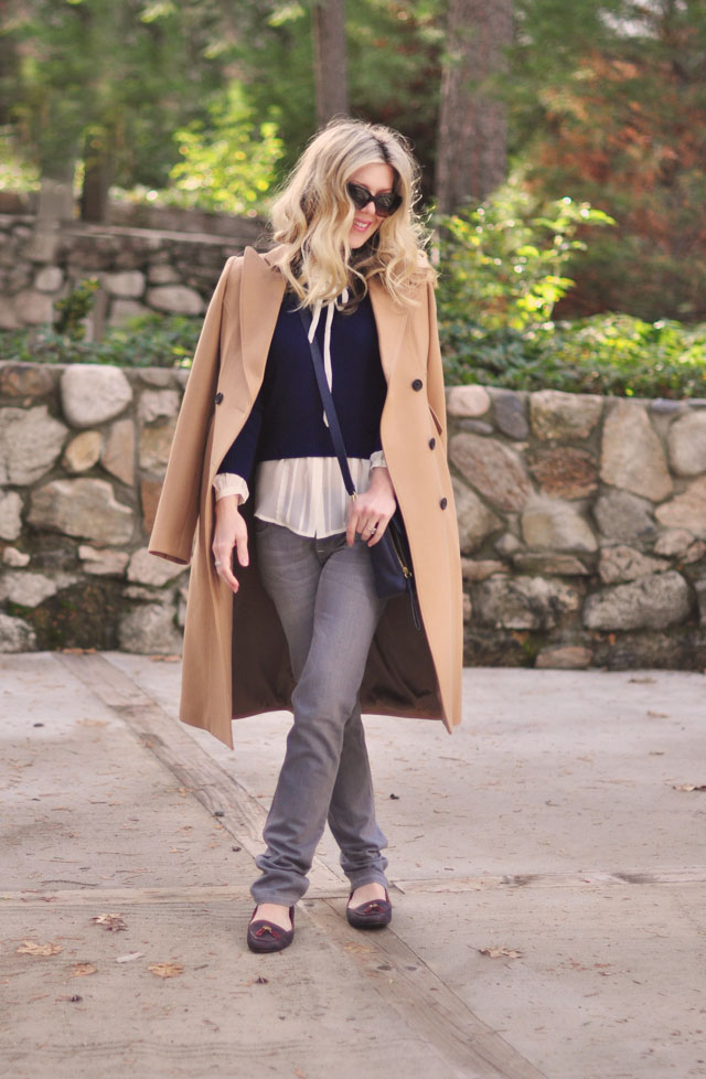 gray jeans-camel coat-phillip lim bag