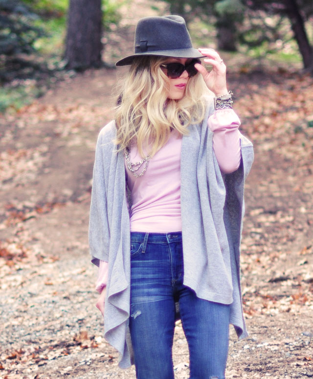 hat and poncho-jeans