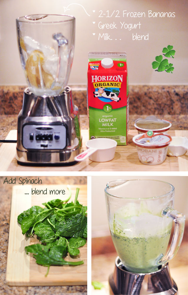 healthy fresh shamrock shake