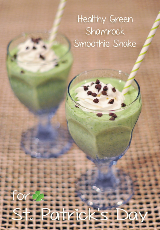 healthy green shakes for  st patricks day