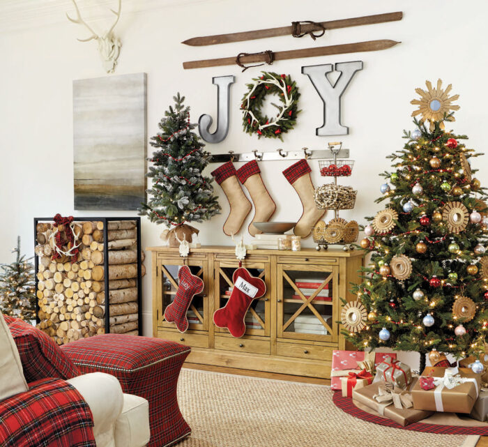 hanging stockings when you don't have a mantel