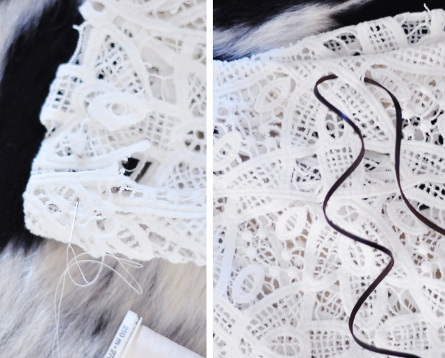 lace skirt drawstring DIY