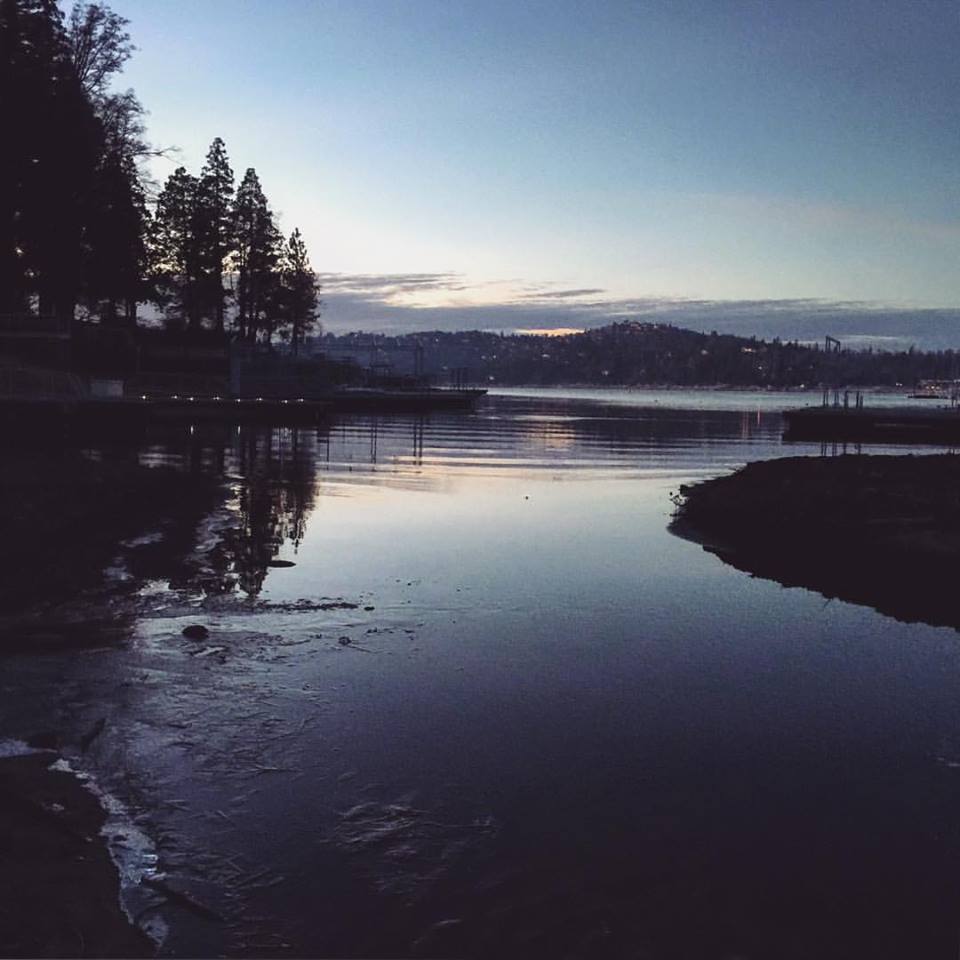 lake arrowhead at dusk