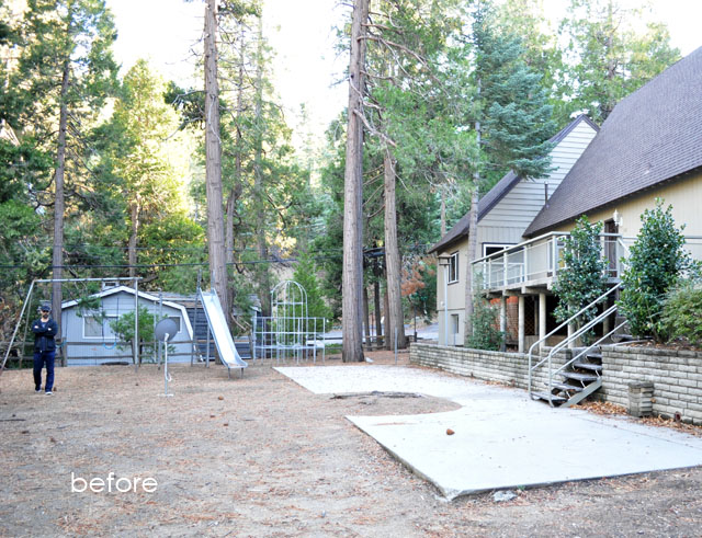 lakehouse backyard playground before