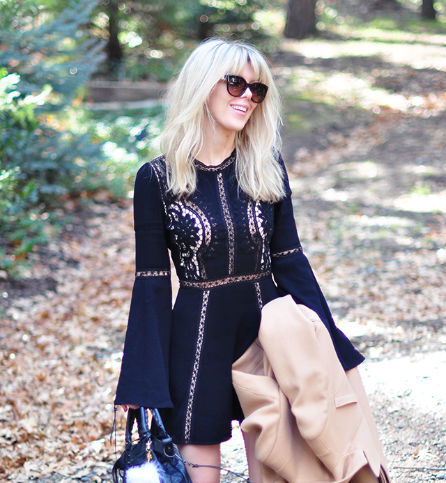 lbd with lace cut outs