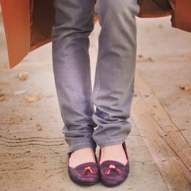 loafers and jeans