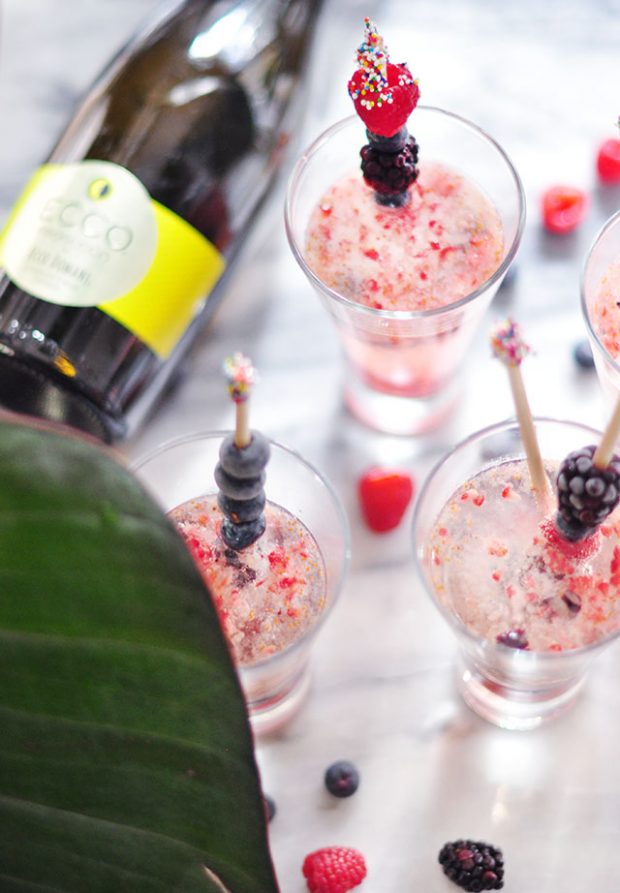 Prosecco & Mixed Berries Sweet & Scintillating Summer Cocktail …love Maegan