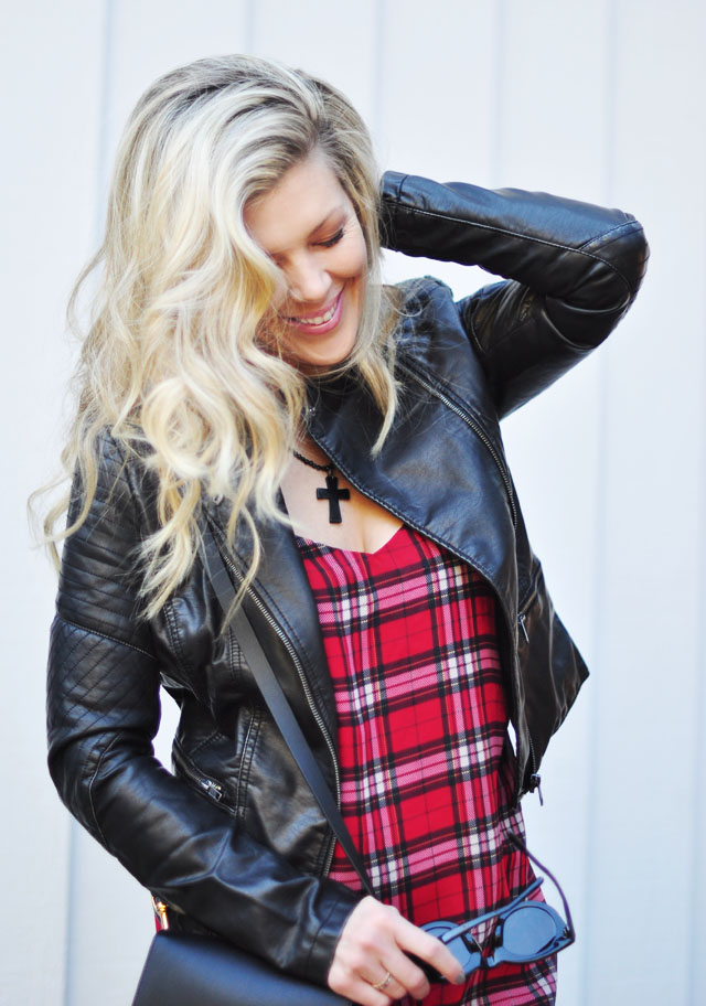 plaid and pleather