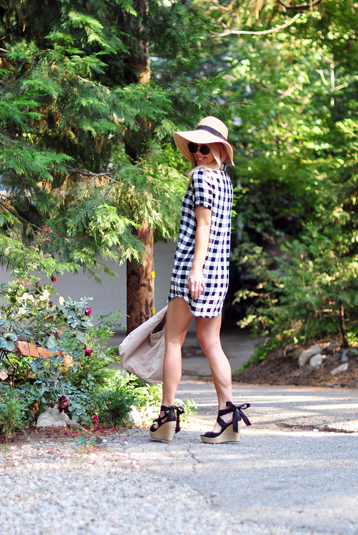 plaid shirtdress summer style - maegan tintari