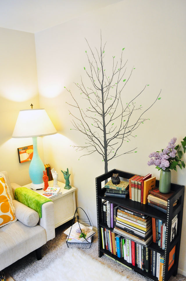 reading room-tree wall decal