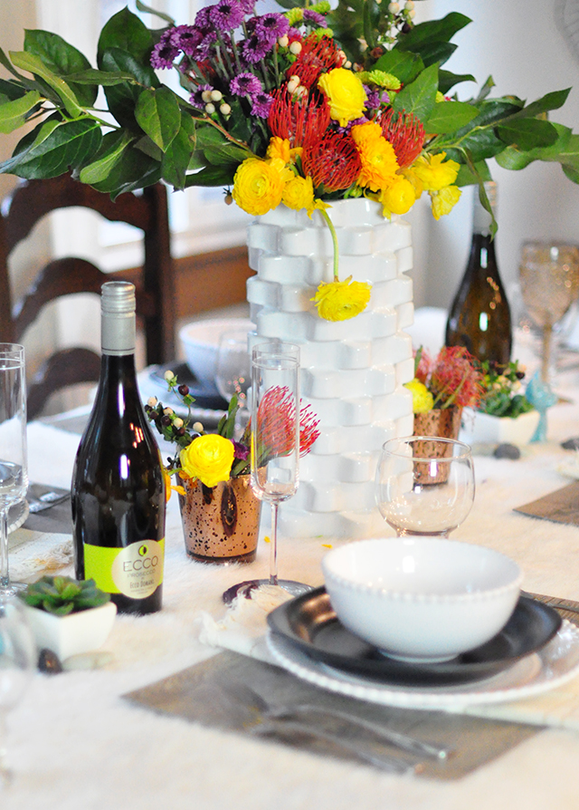 tablescape_wild flowers_ecco domani wine