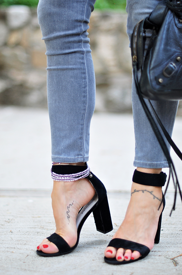 tiny tattoo _ foot tattoos _ ankle strap sandals