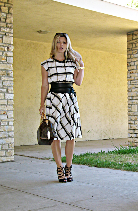 vintage plaid dress