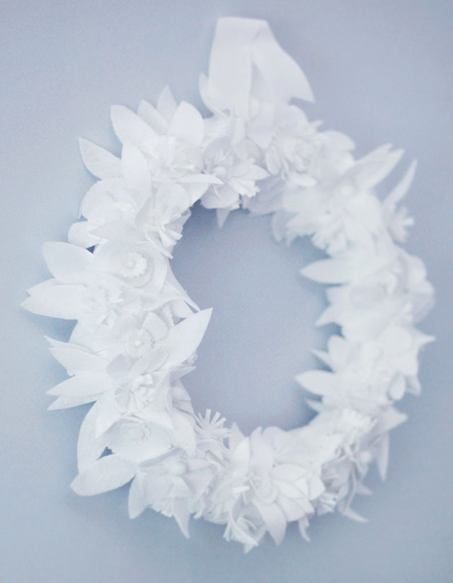 white wreath