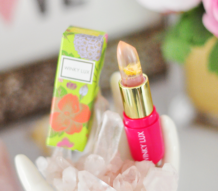 winky lux - flower lip balm stain - yellow